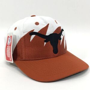 Vintage Texas Longhorns Sharktooth Snapback Hat Cap Logo 7 RARE '90s Adjustable
